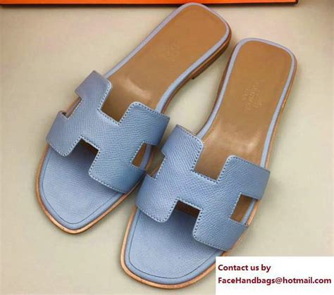 hermes baby blue slipper|hermes female slippers.